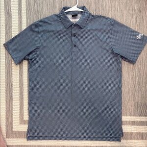 Dunning Men’s Navy Print Polo